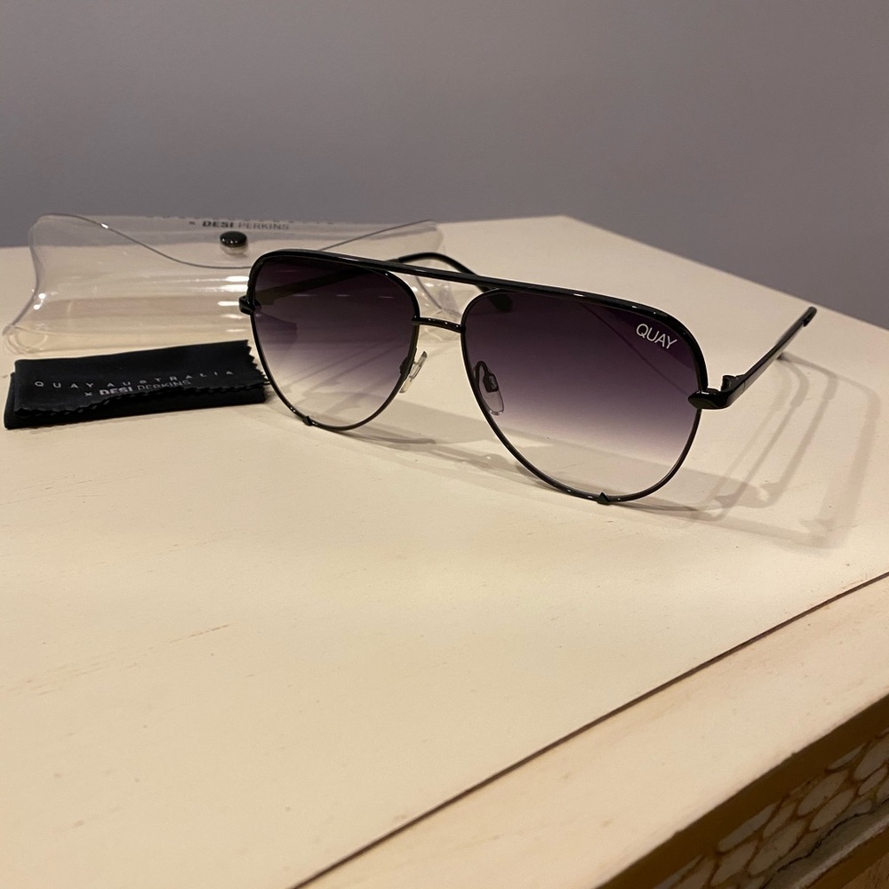 Quay Australia Desi Perkins black sunglasses